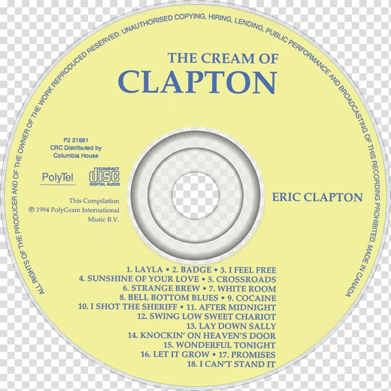 Compact disc Brigham Young University Wheel Brand, eric clapton 1993 transparent background PNG clipart