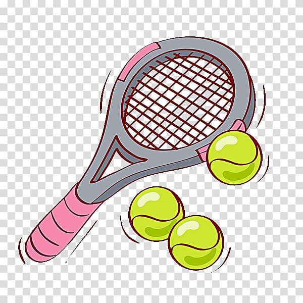 Racket Tennis ball Illustration, Tennis racket transparent background PNG clipart