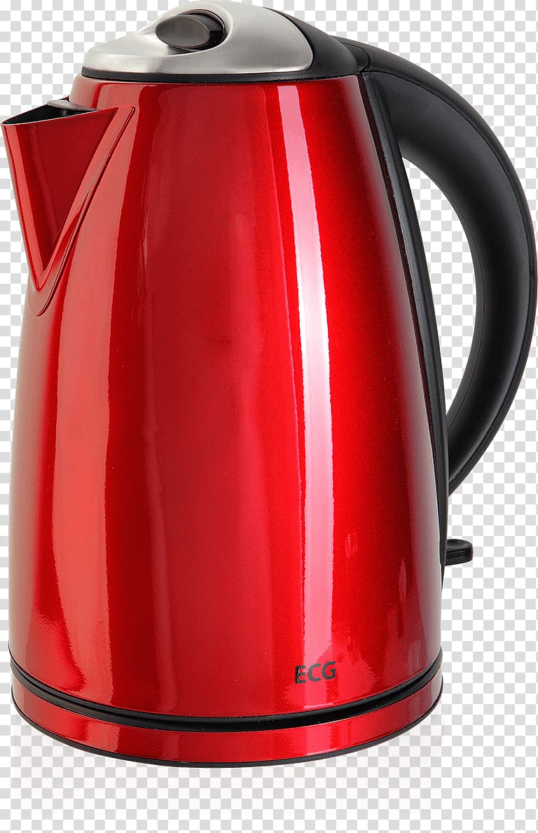 Electric kettle Electric water boiler Kitchen Red, kettle transparent background PNG clipart