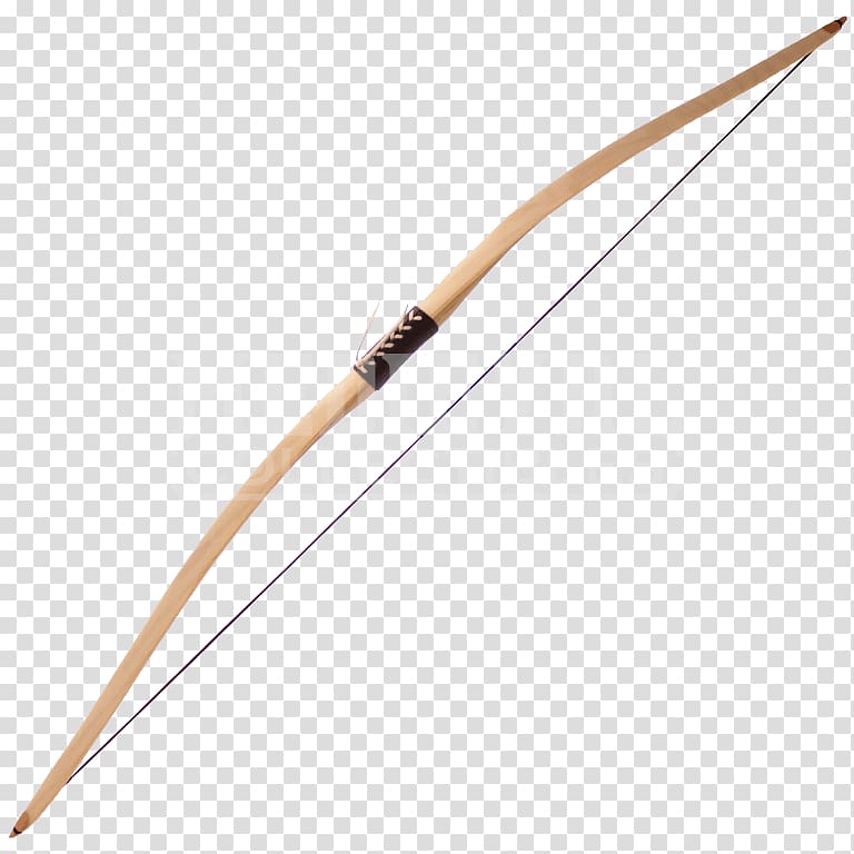 Bow and arrow Longbow Weapon Archery, weapon transparent background PNG clipart