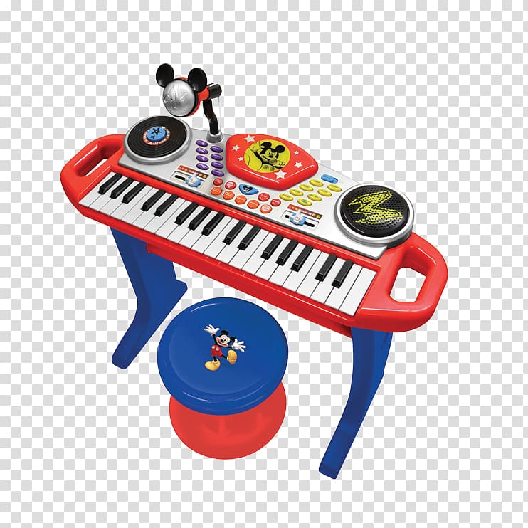 Digital piano Mickey Mouse Electronic keyboard Musical keyboard Toy, mickey mouse transparent background PNG clipart