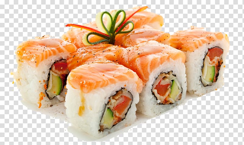 Sushi Japanese Cuisine Asian cuisine Chinese cuisine Seafood, Sushi transparent background PNG clipart