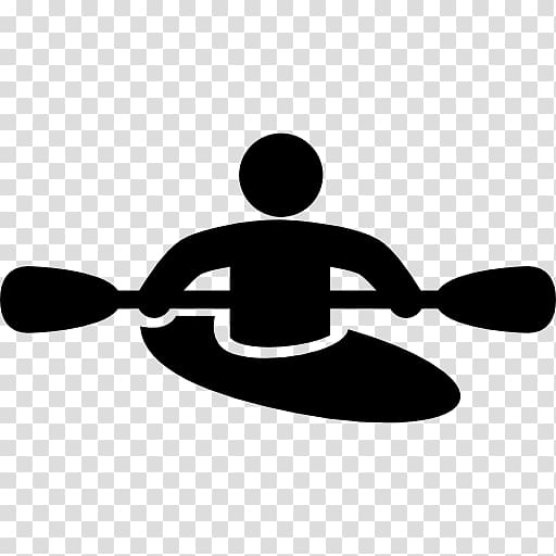 canoeing clipart black and white flower