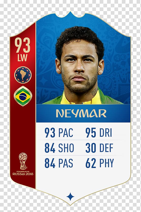 Neymar 2018 World Cup FIFA 18 2014 FIFA World Cup Brazil national football team, neymar transparent background PNG clipart