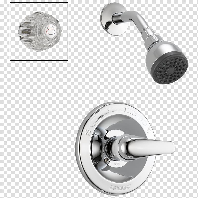 Shower Tap Pressure-balanced valve Bathtub, shower transparent background PNG clipart