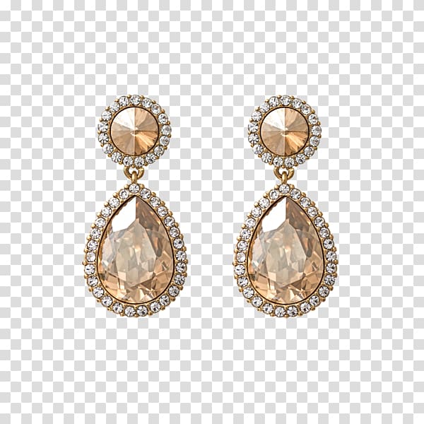 Earring Jewellery Rose Gold Kundan, Jewellery transparent background PNG clipart