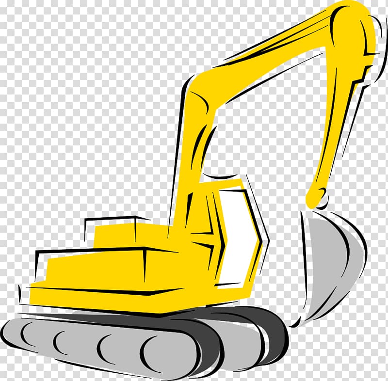 Caterpillar Inc. Heavy Machinery Excavator , crane transparent background PNG clipart