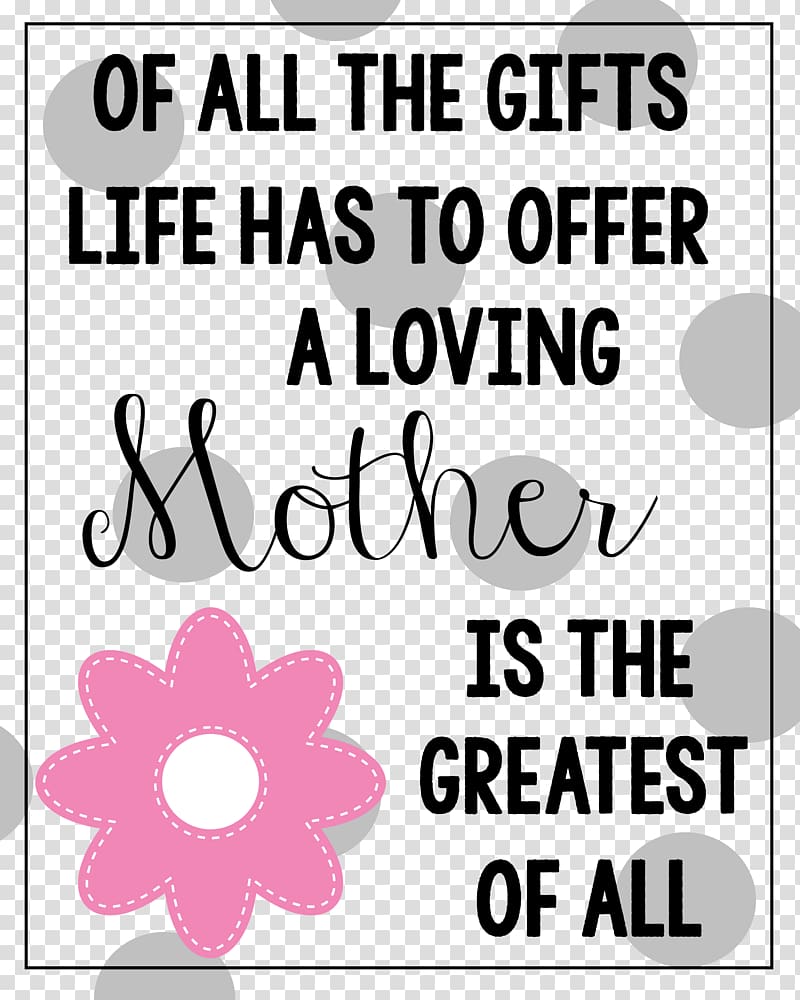 Mother\'s Day Quotation Happiness Daughter, Mothers Day transparent background PNG clipart