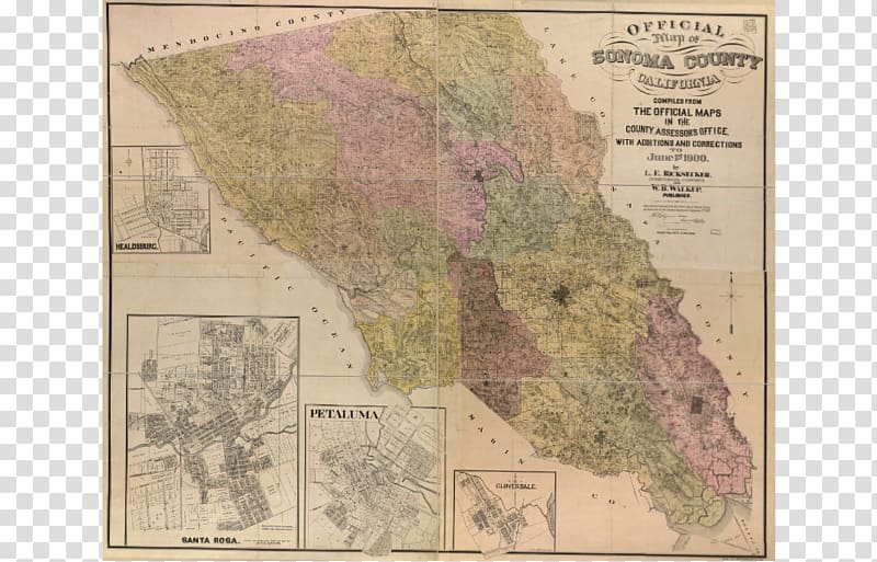 Sonoma City map Atlas Topographic map, map transparent background PNG clipart