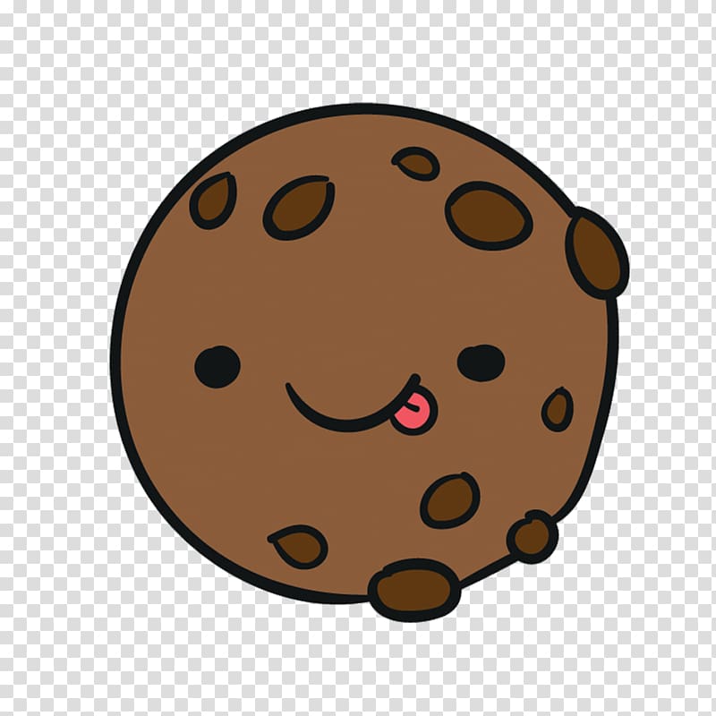 chocolate cookie character illustration, Chocolate chip cookie, Chocolate chip cookies tongue of material transparent background PNG clipart