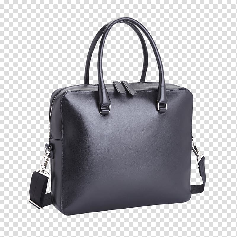 Briefcase Leather Handbag Tote bag, genuine leather transparent background PNG clipart