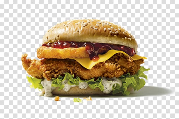 KFC Hamburger Fast food Hash browns Veggie burger, kfc burger transparent background PNG clipart