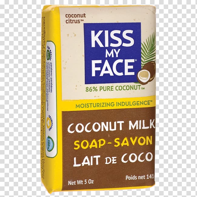 Coconut milk Coconut water Kiss My Face Lotion, milk transparent background PNG clipart