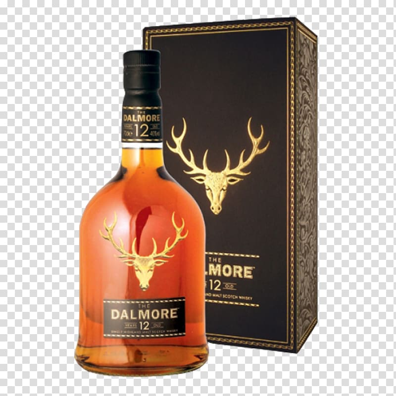 Dalmore distillery Scotch whisky Single malt whisky Whiskey Distilled beverage, drink transparent background PNG clipart