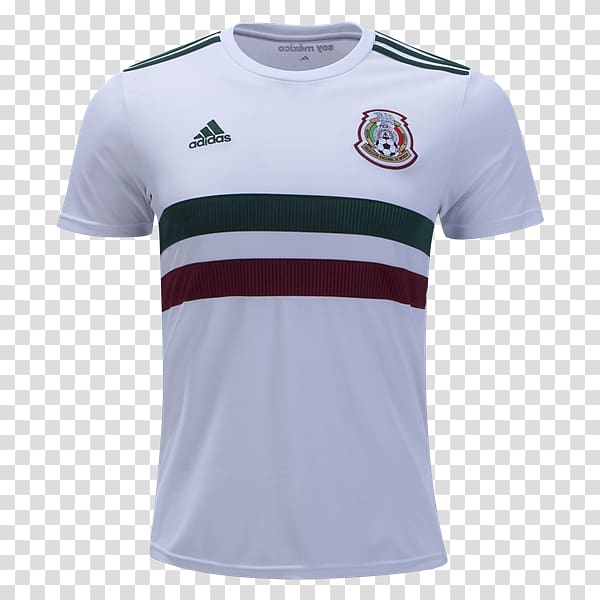 Mexico national football team 2018 World Cup T-shirt Jersey, T-shirt transparent background PNG clipart