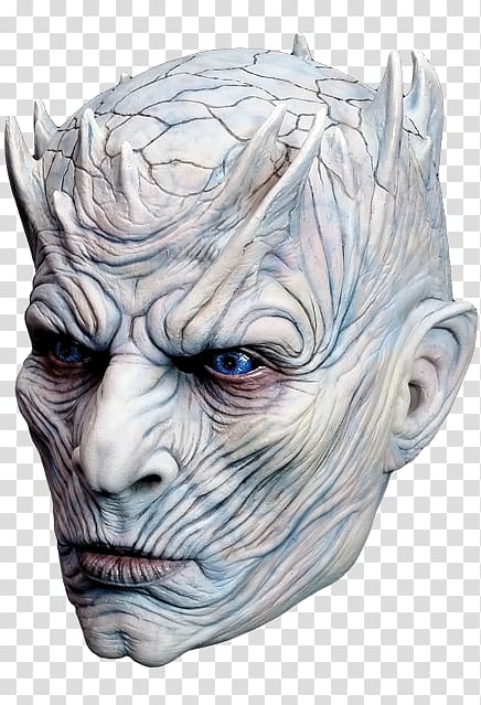 Night King Game of Thrones Mask White Walker Halloween costume, halloween night transparent background PNG clipart