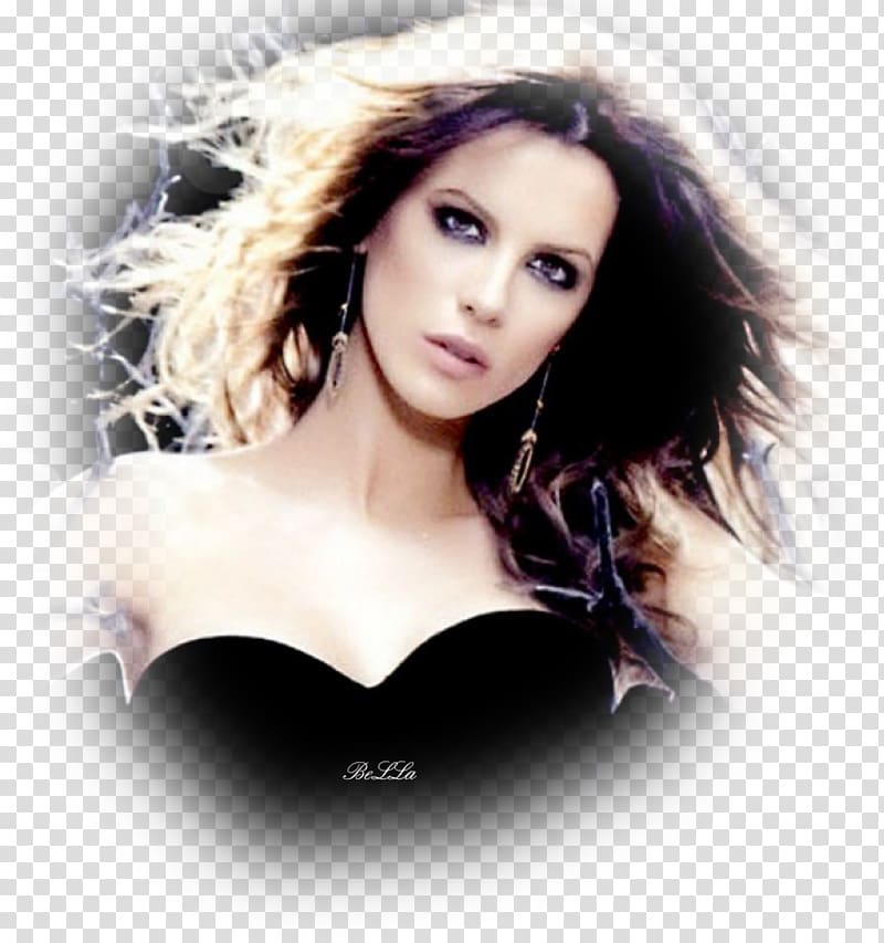 Kate Beckinsale Black hair Hair coloring Supermodel, model transparent background PNG clipart