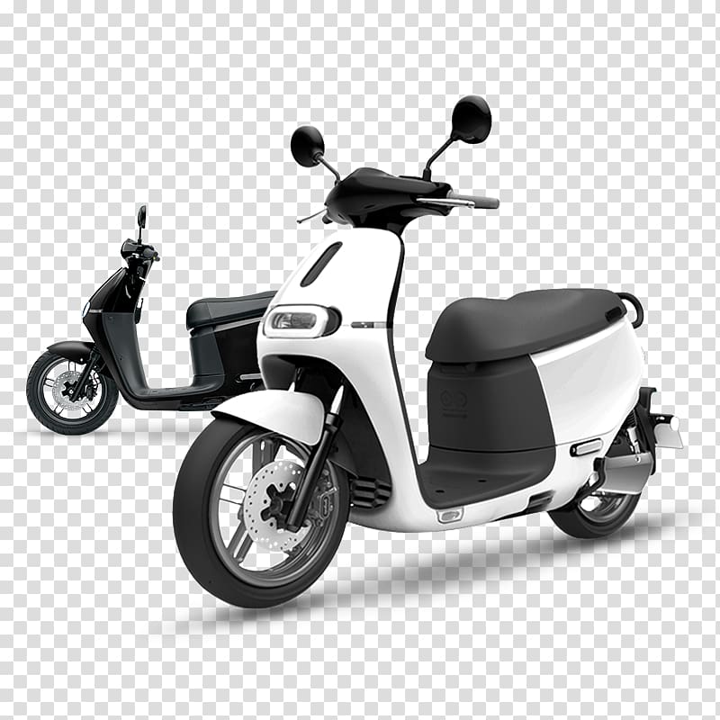 Electric motorcycles and scooters Gogoro Electric vehicle, scooter transparent background PNG clipart
