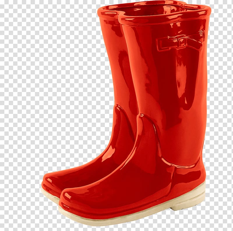Wellington boot Shoe Fashion accessory, Big red boots transparent background PNG clipart