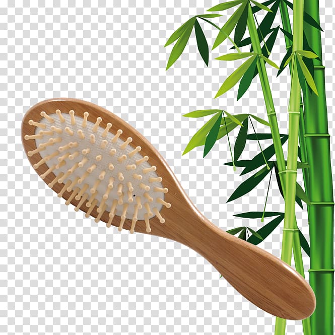 Towel Hairbrush Tropical woody bamboos Bathroom, baboo transparent background PNG clipart