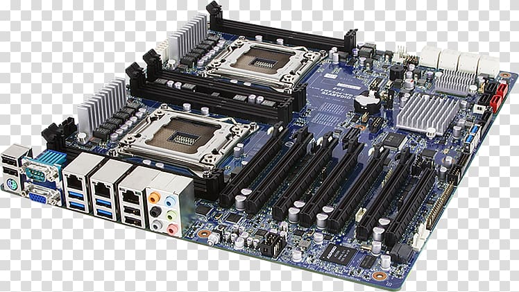 Motherboard ATX Computer Servers Mini-ITX Xeon, motherboard transparent background PNG clipart