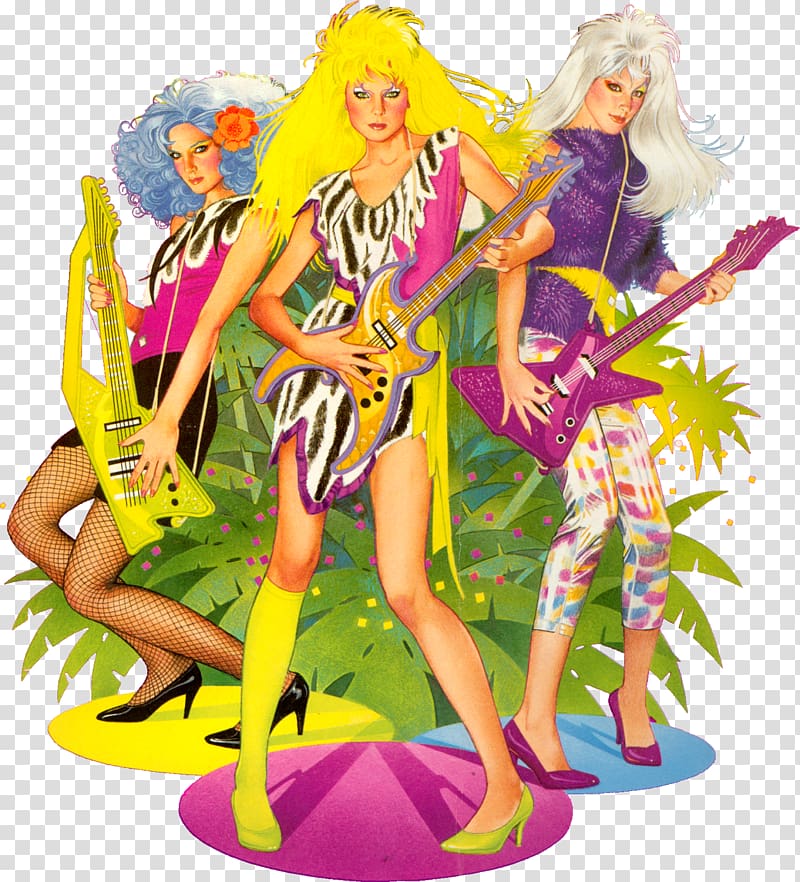 Cartoon Sunbow Entertainment Alone Again Music, Jem And The Holograms transparent background PNG clipart