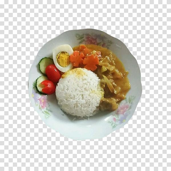 Cooked rice Thai curry Nasi liwet Indonesian cuisine, Curry rice bowl transparent background PNG clipart