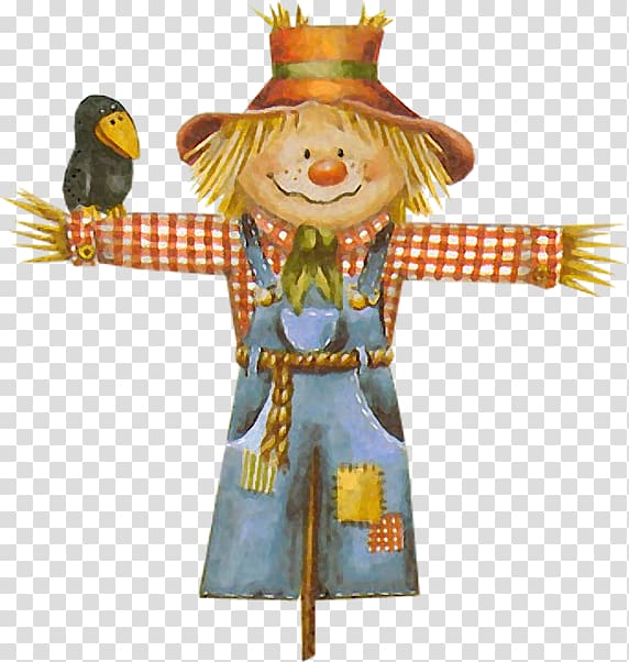 scarecrow , Scarecrow Cartoon Illustration, Cartoon scarecrow transparent background PNG clipart