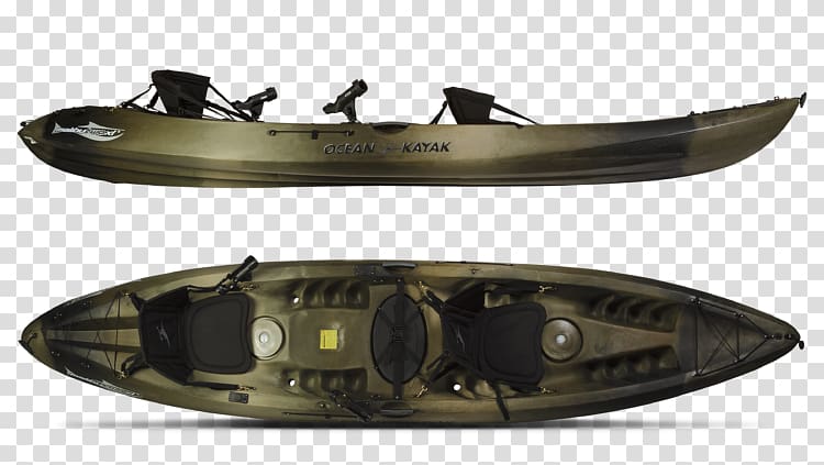 Ocean Kayak Malibu Two XL Angler Kayak fishing, Sea Kayak transparent background PNG clipart