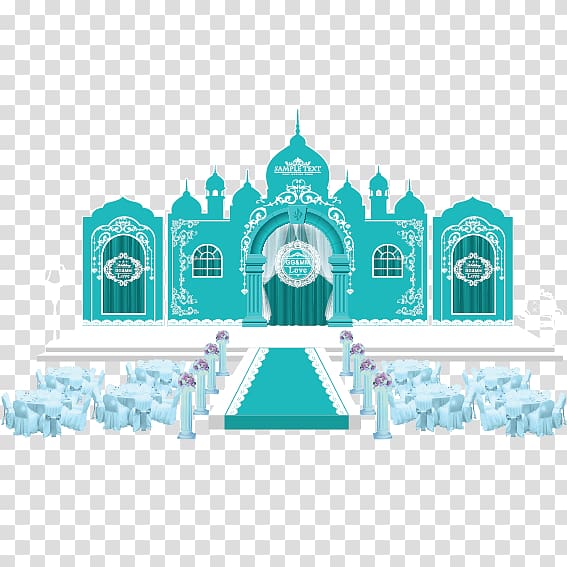 Tiffany Blue Wedding , Blue Castle Wedding transparent background PNG clipart