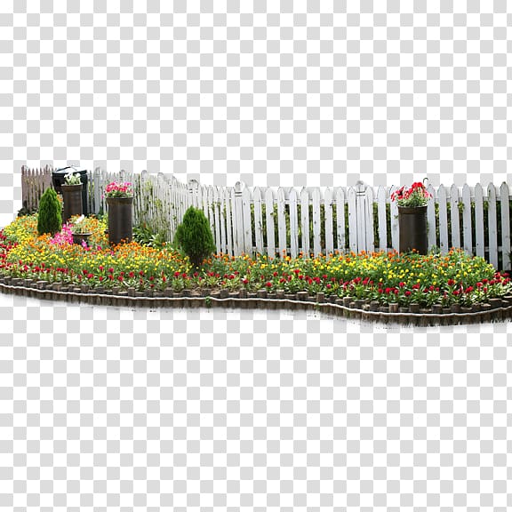 Fence Garden , Flower Fence transparent background PNG clipart