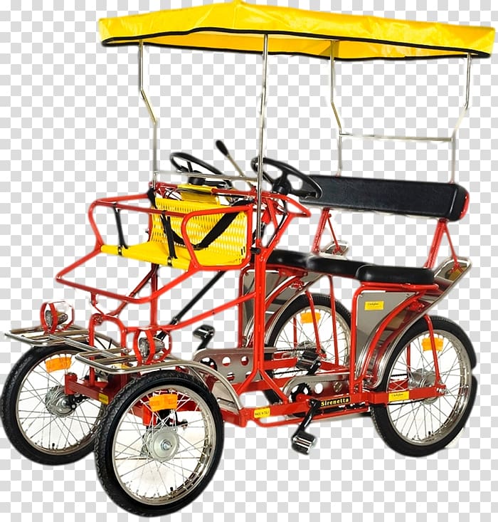 Rickshaw Electric bicycle Bike rental Tandem bicycle, Quad Flyer transparent background PNG clipart