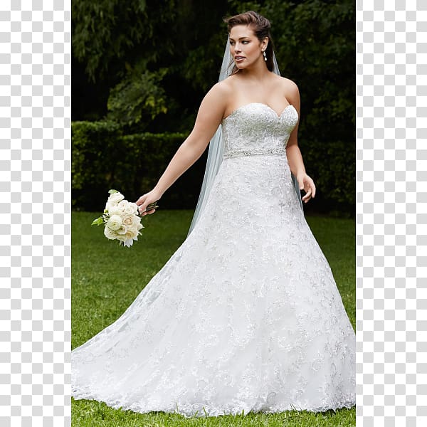Wedding dress Bride Plus-size model, bride transparent background PNG clipart