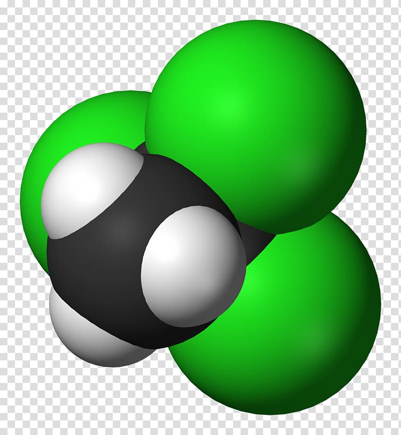 1,1,1-Trichloroethane 1,1,2-Trichloroethane Molecular formula Space-filling model Molecular model, rich yield transparent background PNG clipart
