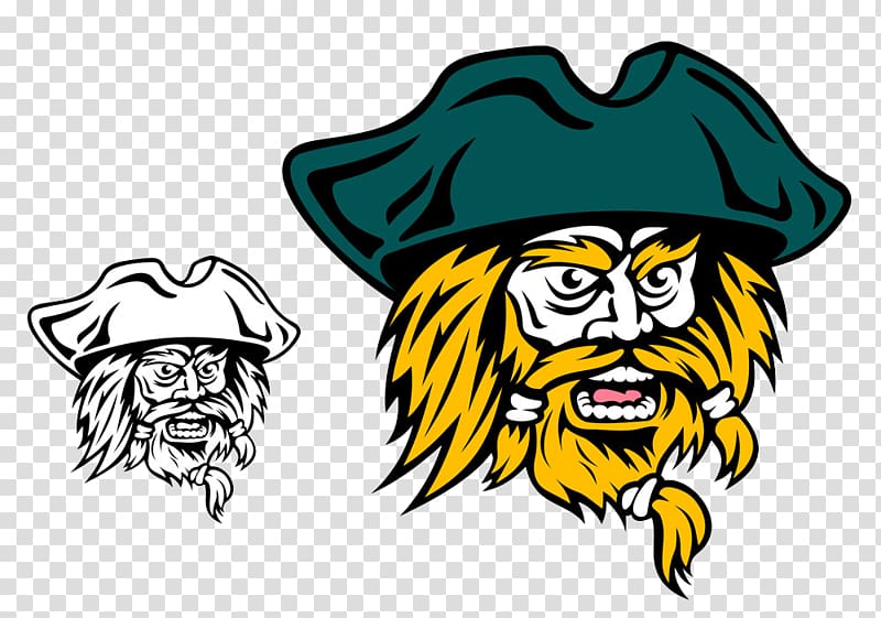 Piracy Illustration, Blonde Pirate transparent background PNG clipart