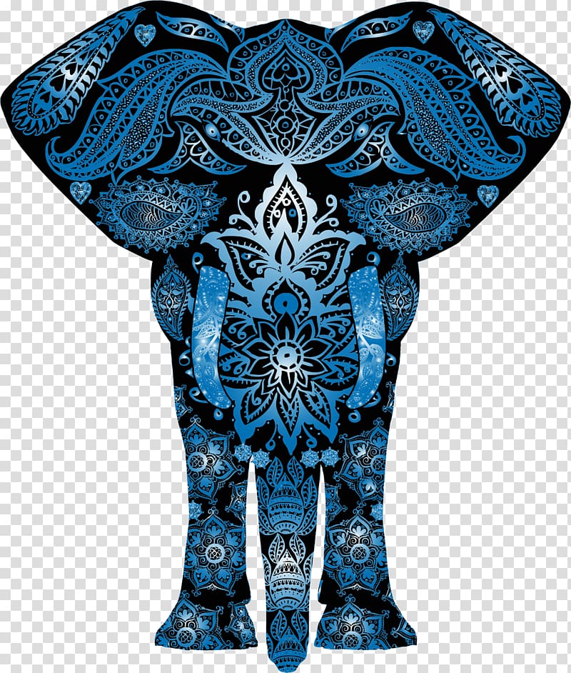 Elephant Gold African elephant , elephant motif transparent background PNG clipart