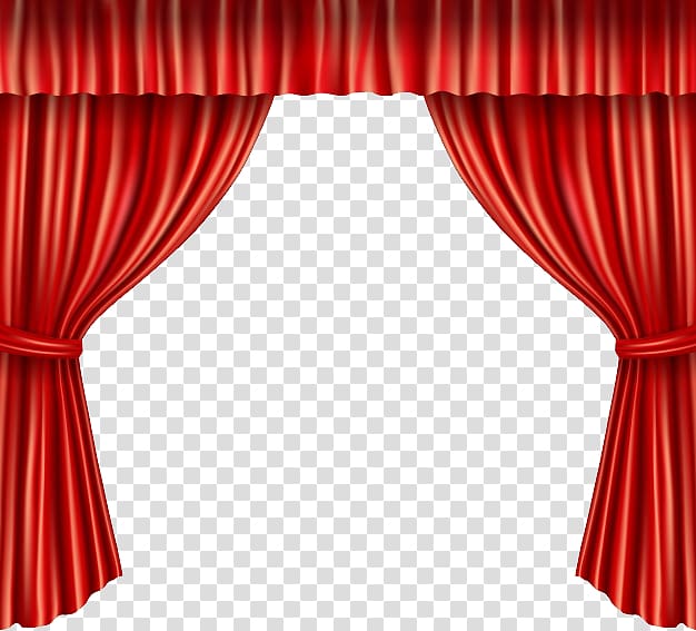 red stage curtain art, Theater drapes and stage curtains Front curtain, Curtains transparent background PNG clipart