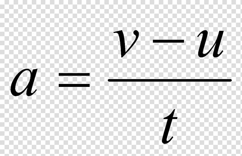 Acceleration Formula Equation Science Velocity, force and motion transparent background PNG clipart