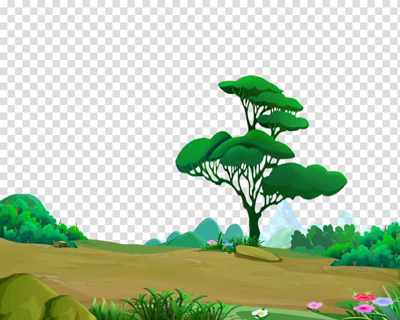 Road Cartoon Icon, 2017 cartoon road stone trees transparent background PNG clipart