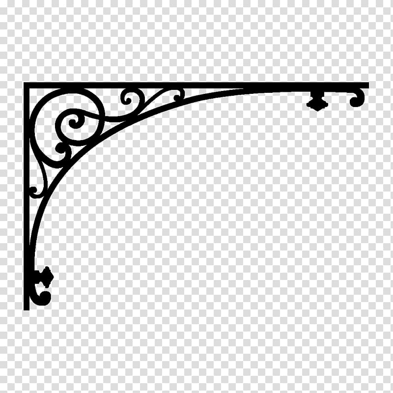 Wrought iron Try square Shelf IKEA, iron transparent background PNG clipart