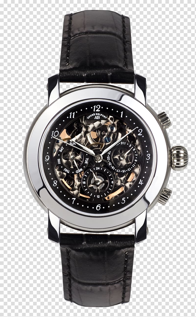 Watch Double chronograph Breitling SA Montblanc, watch transparent background PNG clipart