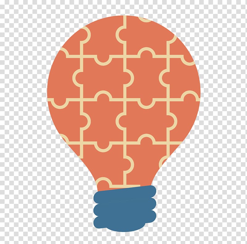 Light Jigsaw puzzle Euclidean Business, light bulb transparent background PNG clipart