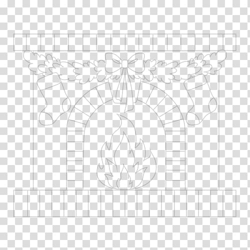 Fireplace Drawing How-to Line art Christmas ings, Holiday drawing transparent background PNG clipart