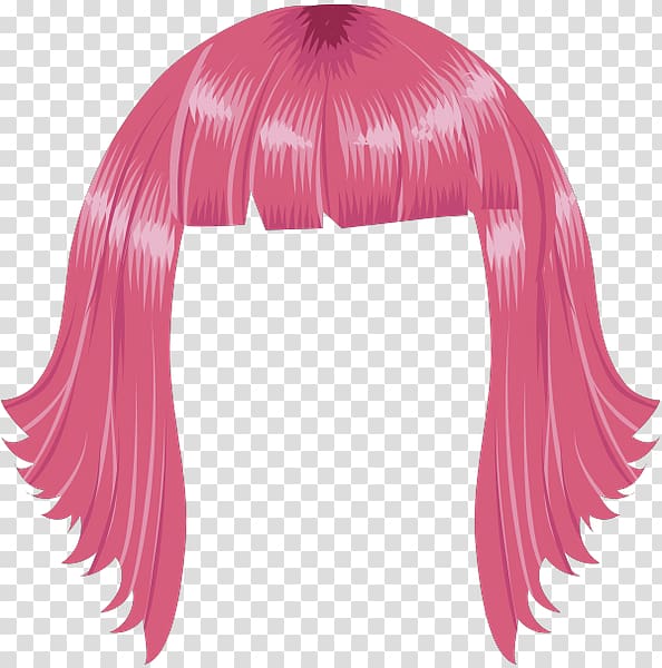 Wig Hairstyle Bob cut Red hair, hair transparent background PNG clipart