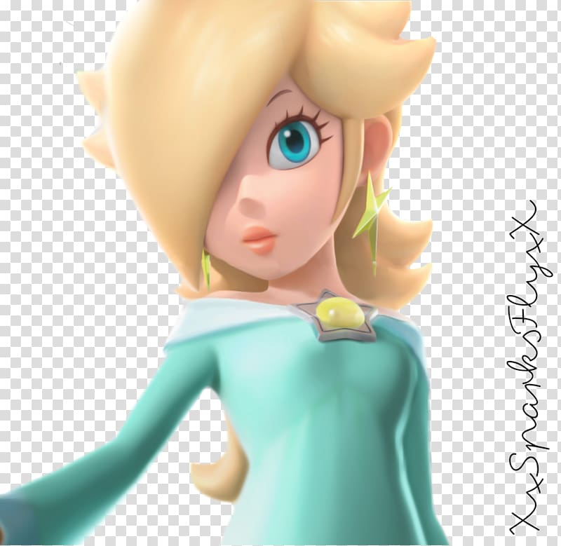 Rosalina Super Mario Galaxy Princess Peach Video game, sparks fly transparent background PNG clipart
