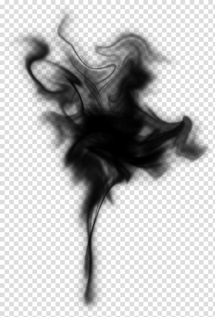 Black and white Desktop Monochrome , black smoke transparent background PNG clipart