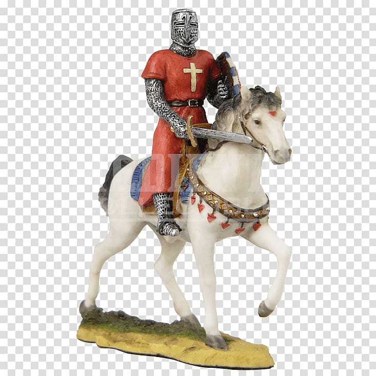 Knight Horse Statue Crusades Figurine, Knight transparent background PNG clipart