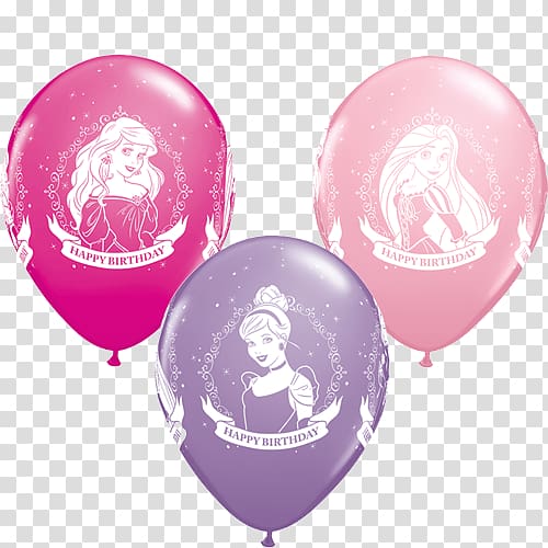Balloon Disney Princess Birthday cake Belle, balloon transparent background PNG clipart