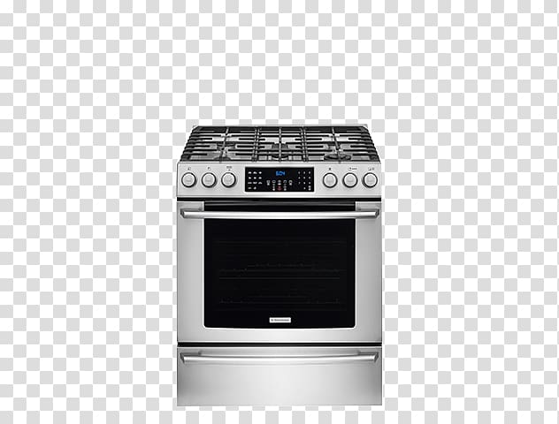 EI30GF45QS Electrolux 30\'\' Gas Front Control Freestanding Range Cooking Ranges Gas stove, kitchen appliances transparent background PNG clipart