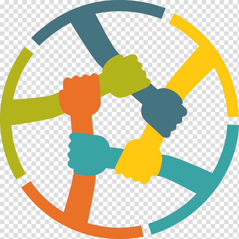 five hands illustration, Logo Self-help group Organization Business Service, learning transparent background PNG clipart